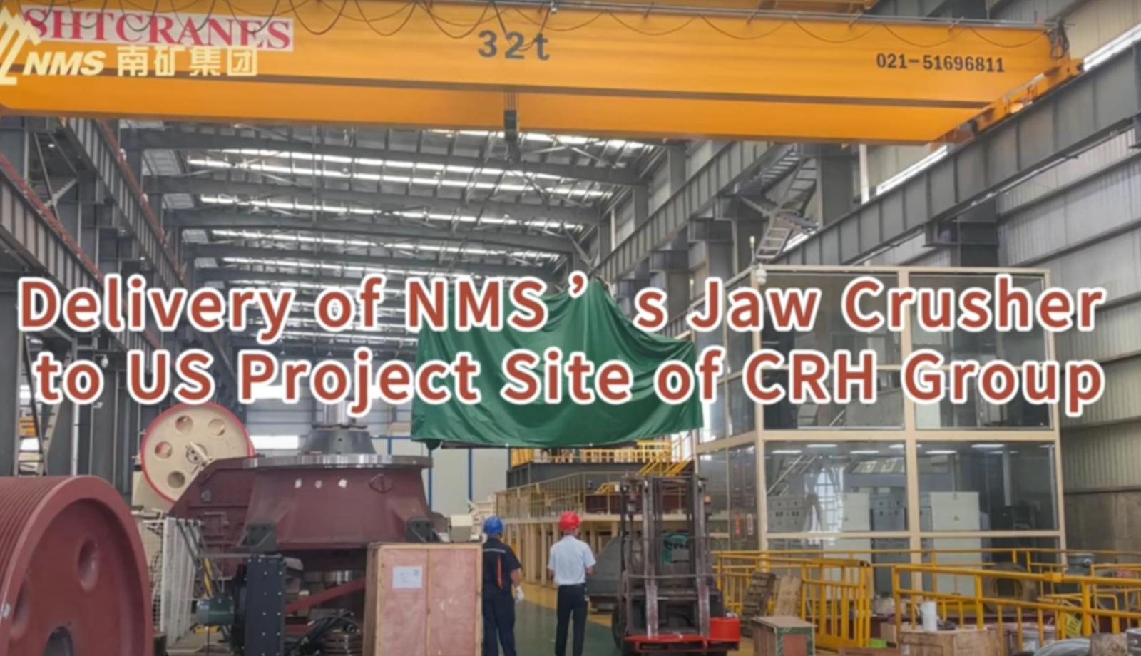 Delivery of NMS ’s Jaw Crusher to US Project Site of CRH Group