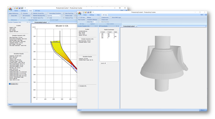 Simulation Interface of Cone Crusher Simulator